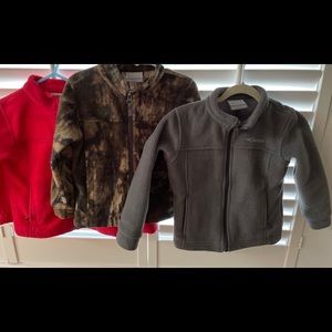 Columbia fleece jacket lot of 3